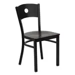 Flash Furniture XU-DG-60119-CIR-MAHW-GG Hercules Series Restaurant Chair