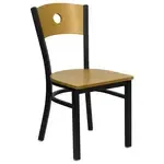Flash Furniture XU-DG-6F2B-CIR-NATW-GG Hercules Series Restaurant Chair