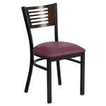 Flash Furniture XU-DG-6G5B-WAL-BURV-GG Hercules Series Restaurant Chair