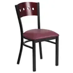Flash Furniture XU-DG-6Y1B-MAH-BURV-GG Hercules Series Restaurant Chair