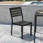 Flash Furniture XU-DG-HW6036-GY-GG Lark Side Chair
