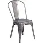 Flash Furniture XU-DG-TP001-GG Stacking Side Chair
