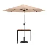 Flash Furniture XU-DG-UH8100-UB19BTN-GG Table, Outdoor