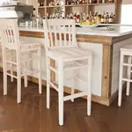 Flash Furniture XU-DG-W0006B-ANTWHT-GG Hercules Series Restaurant Bar Stool