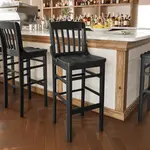 Flash Furniture XU-DG-W0006B-BLK-GG Hercules Series Restaurant Bar Stool