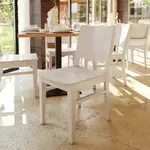 Flash Furniture XU-DG-W0305-ANTWHT-GG Naples Dining Chair