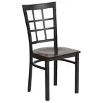 Flash Furniture XU-DG6Q3BWIN-WALW-GG Hercules Series Restaurant Chair