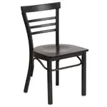 Flash Furniture XU-DG6Q6B1LAD-WALW-GG Hercules Series Restaurant Side Chair
