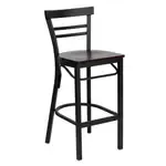 Flash Furniture XU-DG6R9BLAD-BAR-MAHW-GG Hercules Series Restaurant Bar Stool