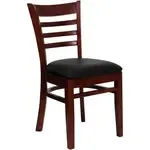 Flash Furniture XU-DGW0005LAD-MAH-BLKV-GG Hercules Series Restaurant Chair