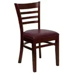 Flash Furniture XU-DGW0005LAD-MAH-BURV-GG Hercules Series Restaurant Chair