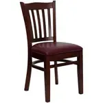 Flash Furniture XU-DGW0008VRT-MAH-BURV-GG Hercules Series Restaurant Chair
