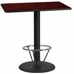 Flash Furniture XU-MAHTB-2442-TR24B-4CFR-GG Table
