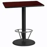 Flash Furniture XU-MAHTB-3042-TR24B-4CFR-GG Table
