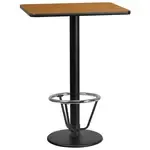 Flash Furniture XU-NATTB-2430-TR18B-3CFR-GG Table