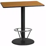Flash Furniture XU-NATTB-2442-TR24B-4CFR-GG Table