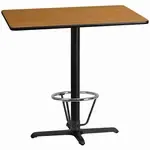 Flash Furniture XU-NATTB-3042-T2230B-3CFR-GG Table Top, Laminate