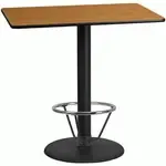 Flash Furniture XU-NATTB-3048-TR24B-4CFR-GG Table
