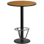 Flash Furniture XU-RD-24-NATTB-TR18B-3CFR-GG Table