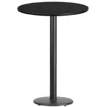 Flash Furniture XU-RD-30-BLKTB-TR18B-GG Table