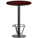 Flash Furniture XU-RD-30-MAHTB-TR18B-3CFR-GG Table