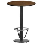 Flash Furniture XU-RD-30-WALTB-TR18B-3CFR-GG Table