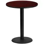 Flash Furniture XU-RD-36-MAHTB-TR24B-GG Table