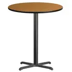 Flash Furniture XU-RD-36-NATTB-T3030B-GG Table
