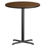 Flash Furniture XU-RD-36-WALTB-T3030B-GG Table
