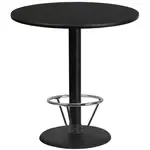 Flash Furniture XU-RD-42-BLKTB-TR24B-4CFR-GG Table