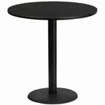 Flash Furniture XU-RD-42-BLKTB-TR24B-GG Table