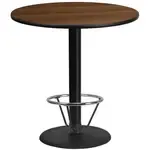 Flash Furniture XU-RD-42-WALTB-TR24B-4CFR-GG Table