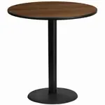 Flash Furniture XU-RD-42-WALTB-TR24B-GG Table