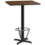 Flash Furniture XU-WALTB-2424-T2222B-3CFR-GG Table