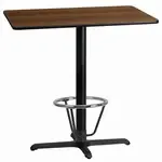 Flash Furniture XU-WALTB-2442-T2230B-3CFR-GG Table