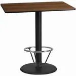 Flash Furniture XU-WALTB-3048-TR24B-4CFR-GG Table