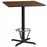 Flash Furniture XU-WALTB-3636-T3030B-3CFR-GG Table