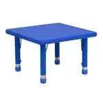 Flash Furniture YU-YCX-002-2-SQR-TBL-BLUE-GG Preschool Activity Table