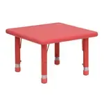 Flash Furniture YU-YCX-002-2-SQR-TBL-RED-GG Preschool Activity Table