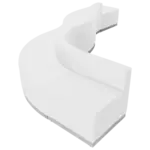 Flash Furniture ZB-803-580-SET-WH-GG Hercules Alon Series Reception Configuration