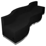 Flash Furniture ZB-803-730-SET-BK-GG Hercules Alon Series Reception Configuration