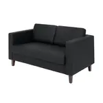 Flash Furniture ZB-8921-2S-BLK-GG Hercules Artemis Reception Loveseat