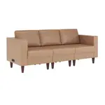 Flash Furniture ZB-8921-3S-COGNAC-GG Hercules Artemis Reception Sofa
