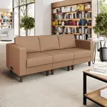 Flash Furniture ZB-8921-3S-COGNAC-GG Hercules Artemis Reception Sofa