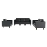 Flash Furniture ZB-8921-SET-BLK-GG Hercules Artemis Reception Set