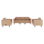 Flash Furniture ZB-8921-SET3-COGNAC-GG Hercules Artemis Sofa and Chair Set