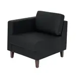 Flash Furniture ZB-8921C-LA-BLK-GG Hercules Artemis Left Arm Reception Chair