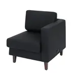 Flash Furniture ZB-8921C-RA-BLK-GG Hercules Artemis Right Arm Reception Chair