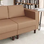 Flash Furniture ZB-8921C-RA-COGNAC-GG Hercules Artemis Right Arm Reception Chair