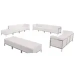 Flash Furniture ZB-IMAG-SET21-WH-GG Hercules Imagination Series Sofa